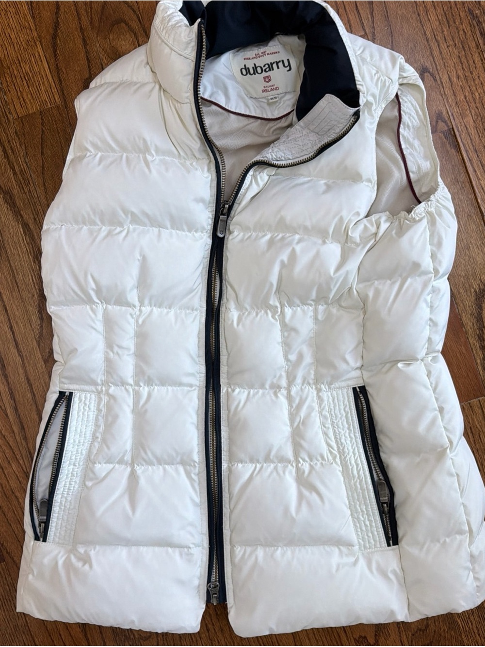 Dubarry down vest White Ireland women’s